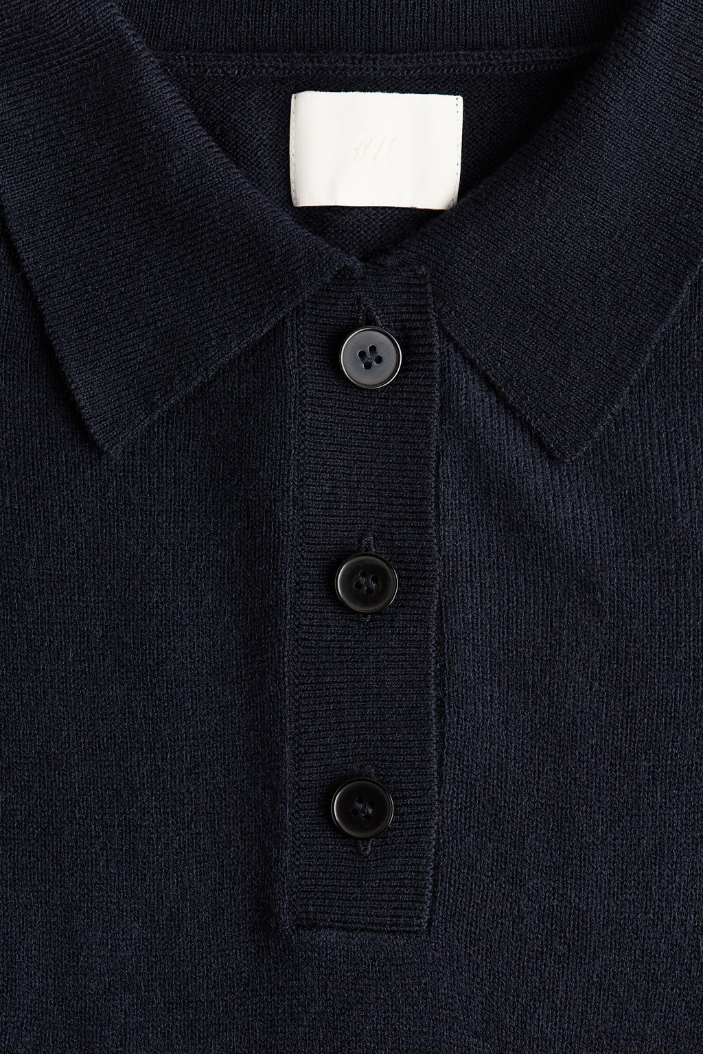 Fine-knit polo dress - H&m фото 6