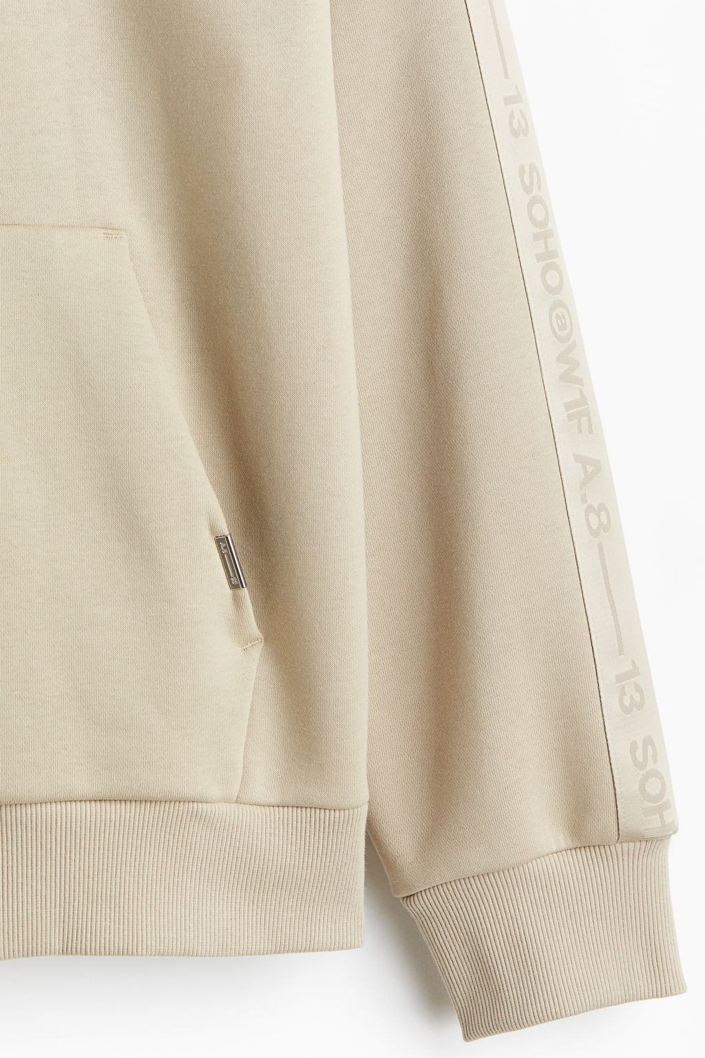 Sudadera con capucha y franjas laterales Loose Fit - H&m фото 7