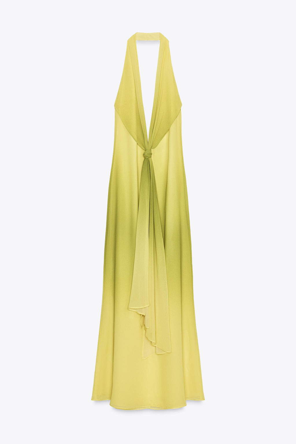 LONG PRINTED KNOT DRESS - Zara фото 16