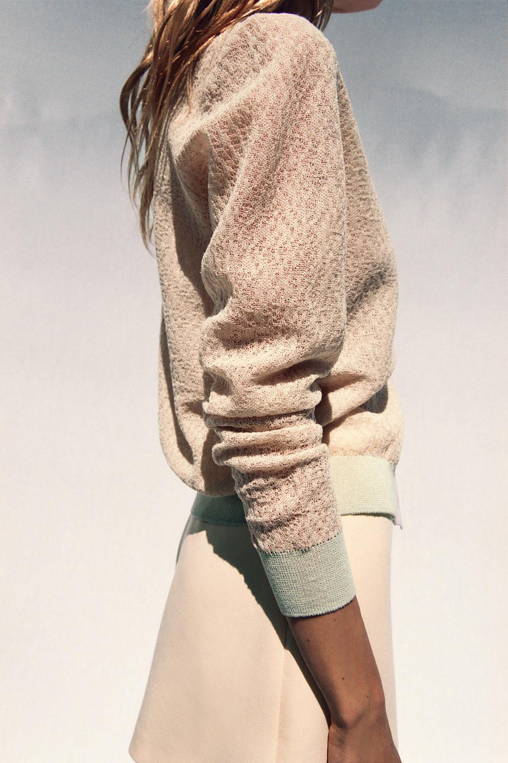 COLOUR BLOCK CARDIGAN - Zara фото 12