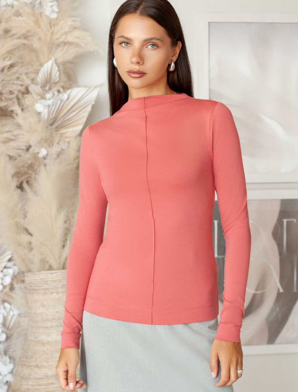 D49.113 Джемпер женский терракота