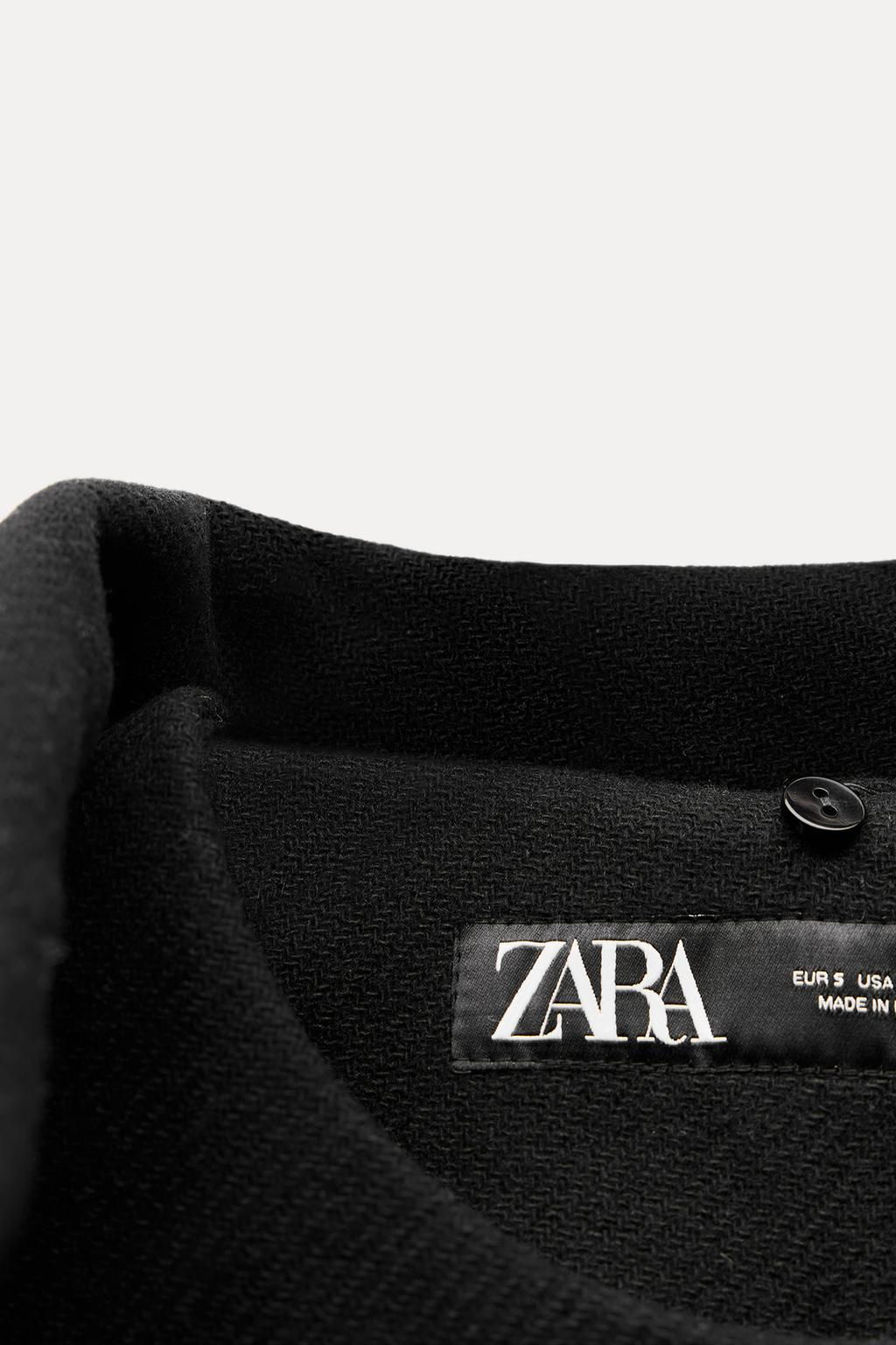 WOOL COAT WITH SCARF - Zara фото 7