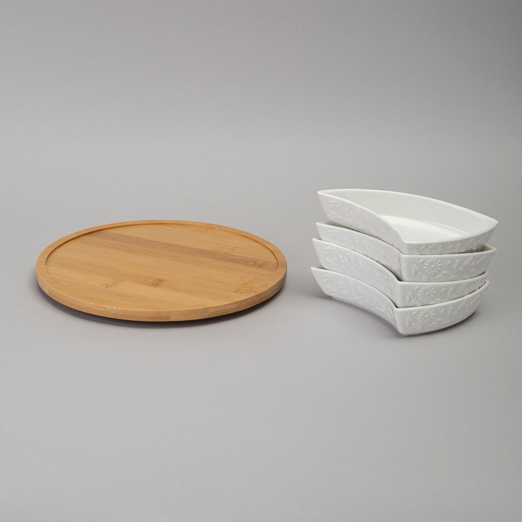 МЕНАЖНИЦА 4 СЕКЦИИ LEFARD FLOWERS STORY НА ДЕР. ПОДСТАВКЕ 25*5,5 СМ 175 МЛ  фото 5