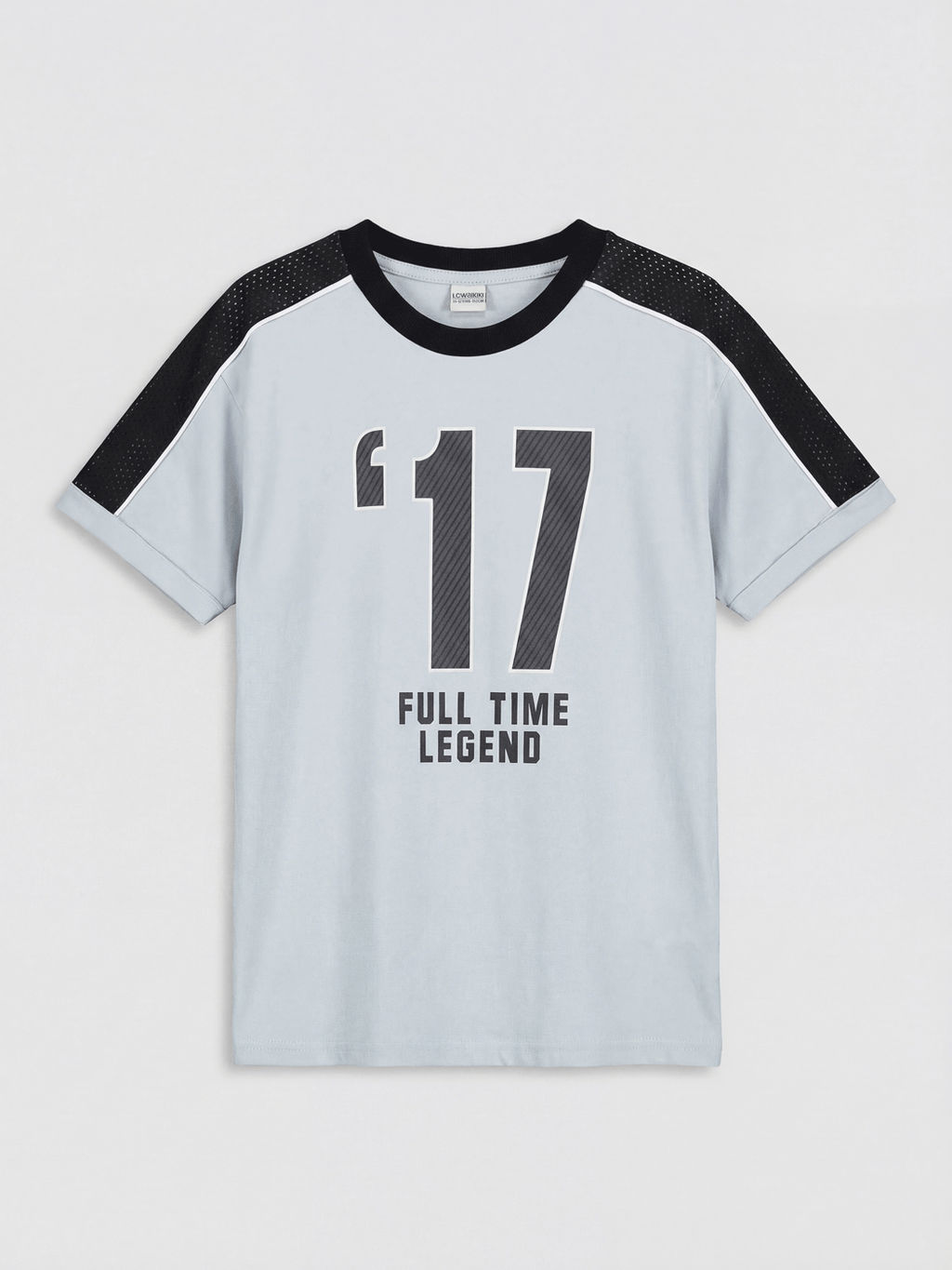 Bisiklet Yaka Bask?l? Erkek ?ocuk Ti??rt