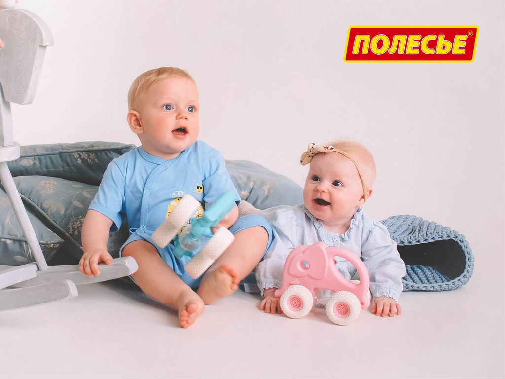 Беби Грипкар - Слоник (розовый) - Полесье фото 13