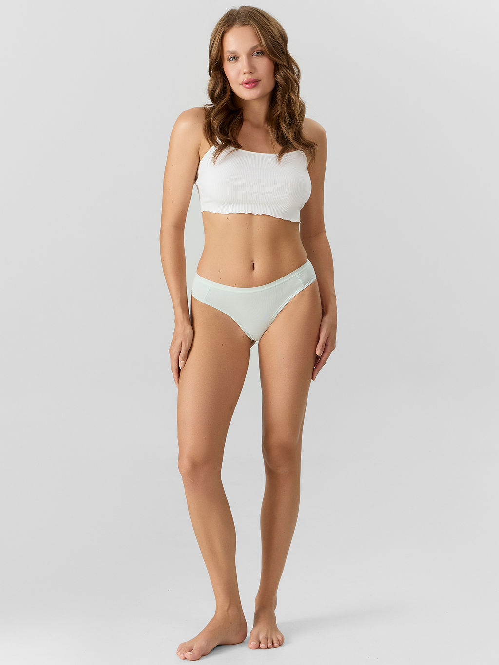 Цена за 2 штуки! Трусы бразилиана женские голубые - Mark formelle фото 6