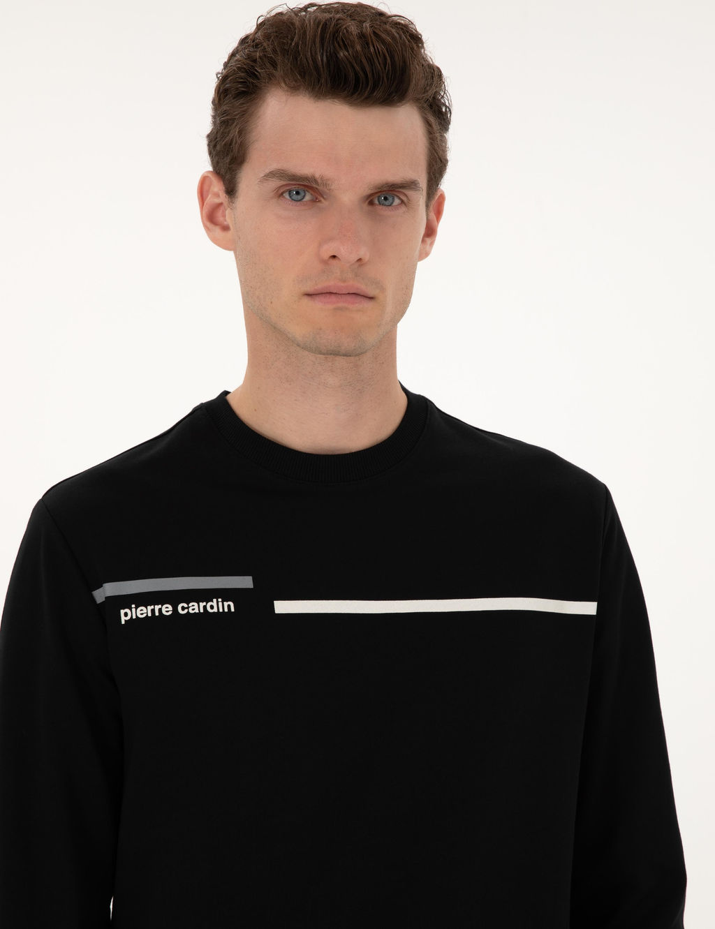Siyah Regular Fit Sweatshirt - Pierre cardin фото 2