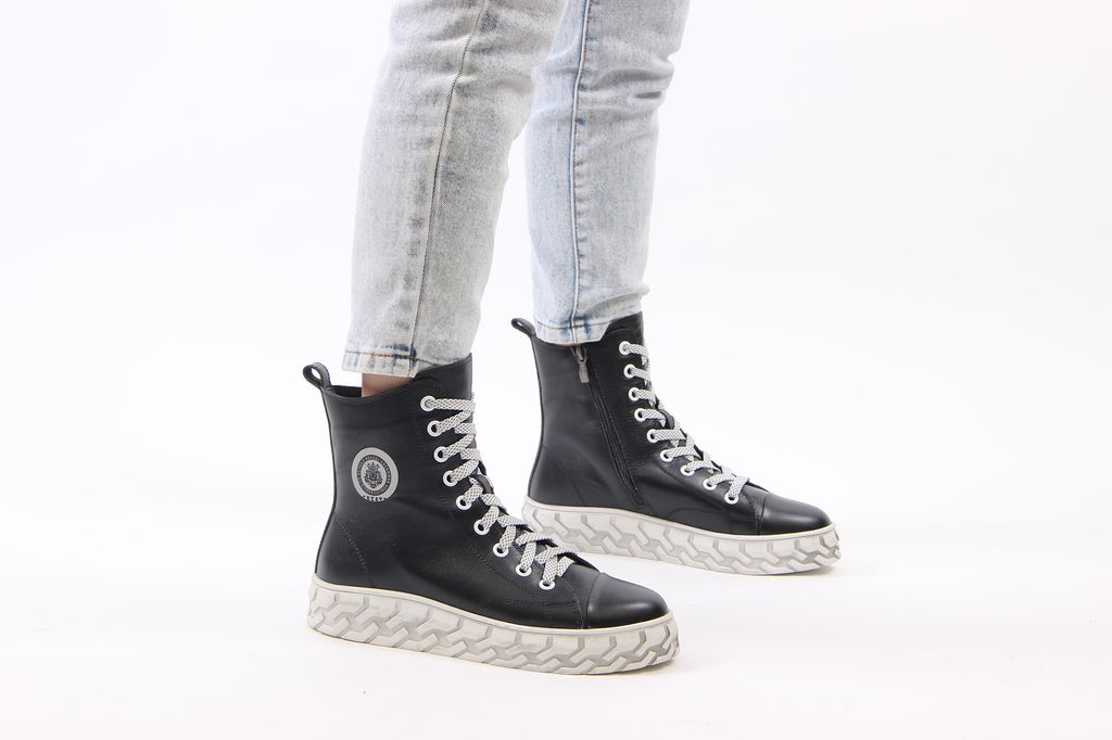 Ботинки EDART 215.icebergw. black/мех