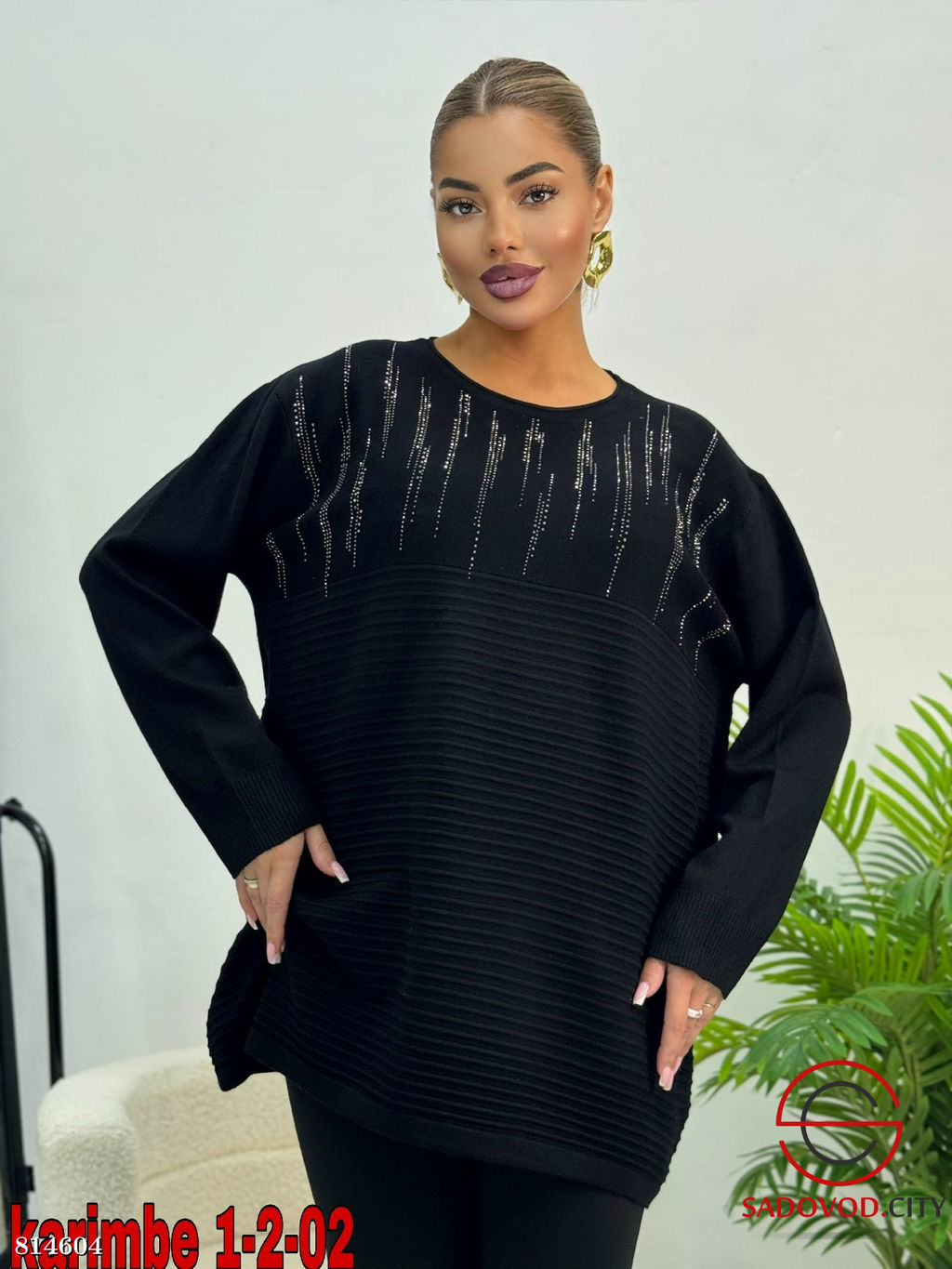 Кофта женская со стразами - Bruno фото 8