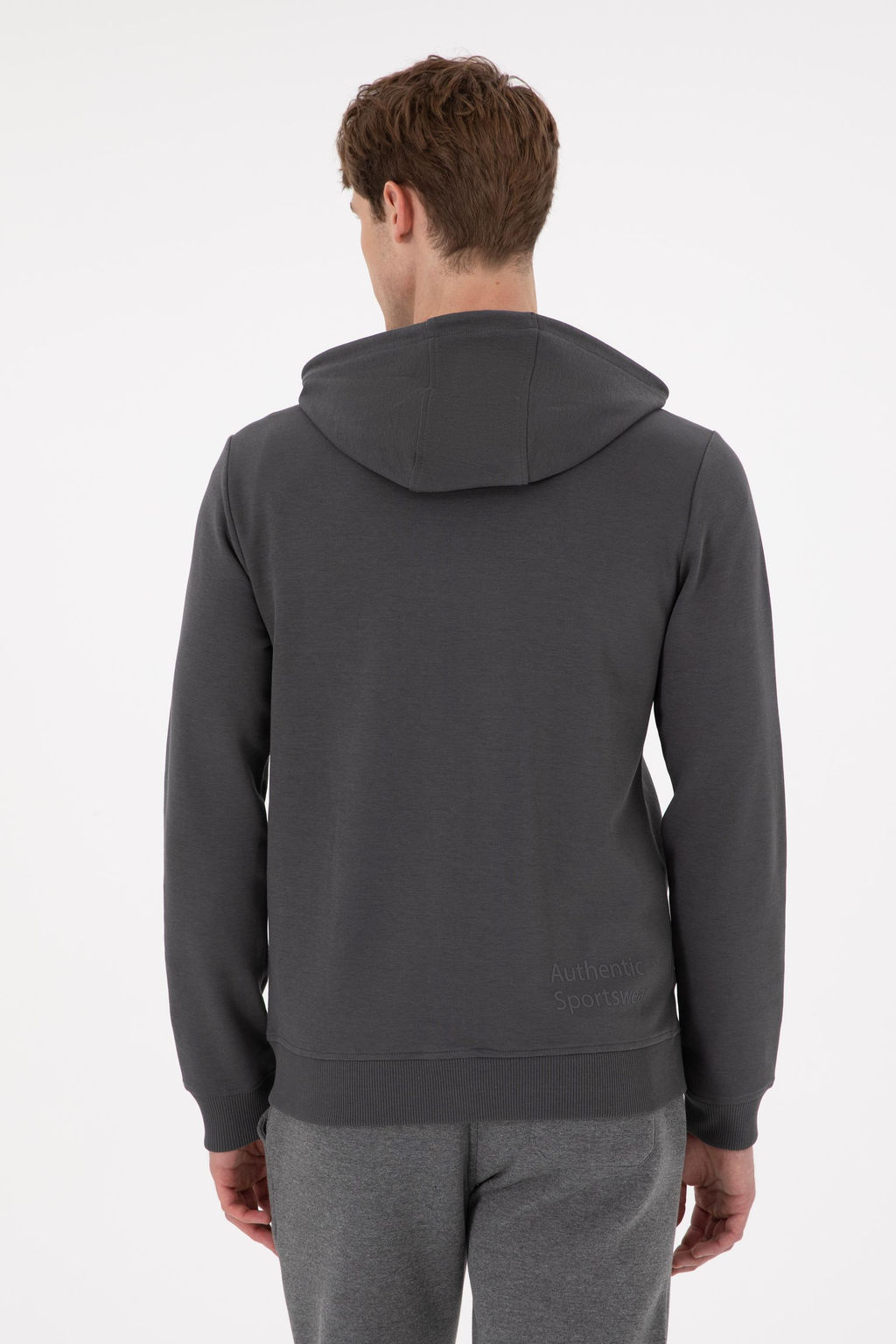 Мужской вязаный кардиган антрацитового цвета Неожиданная скидка в корзине - U.s. polo assn фото 5