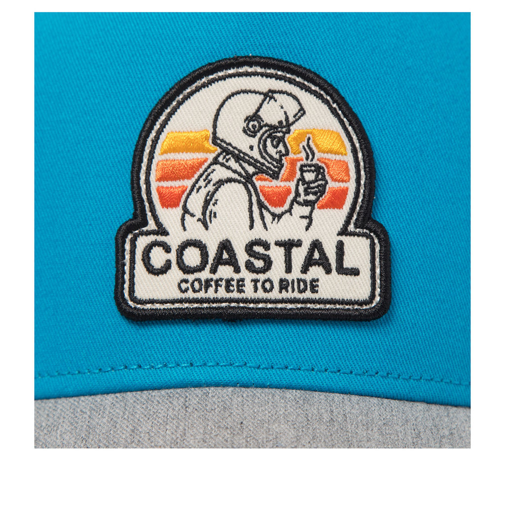 Бейсболка COASTAL арт. HFT Coffee To Ride (голубой / светло-серый) фото 3