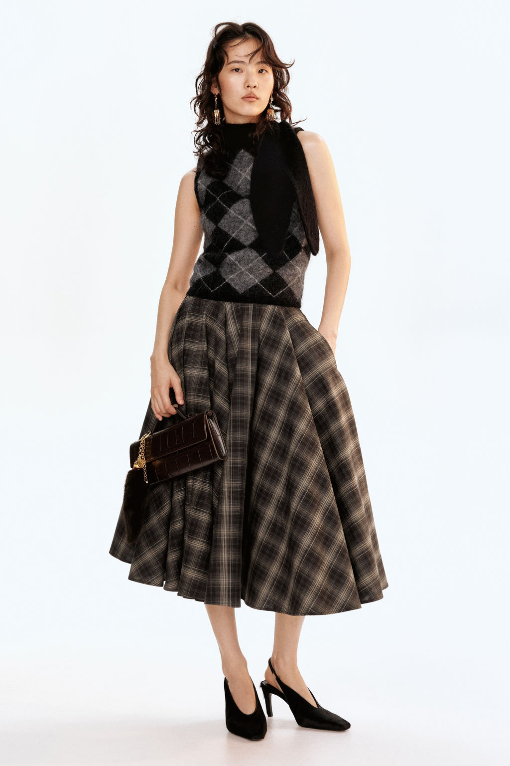 Top en mezcla de mohair con cuello fular - H&m фото 7