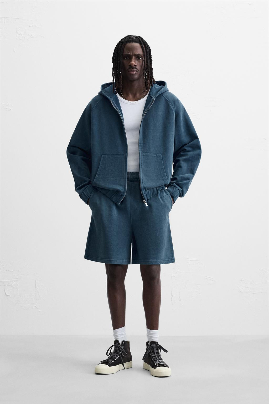 RELAXED FIT JOGGER BERMUDA SHORTS - Zara фото 21