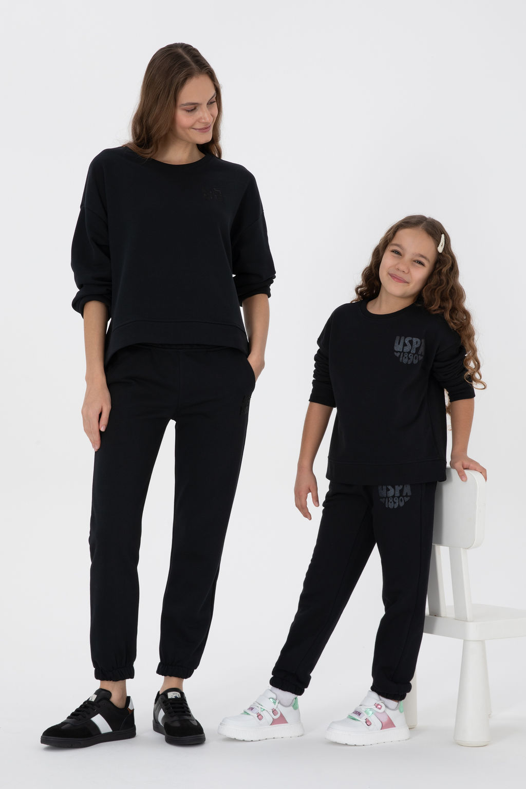 K_z _ocuk Siyah Simli Bask_ Detayl_ Jogger E_ofman Alt_ Sepette S_rpriz _ndirim - U.s. polo assn фото 7