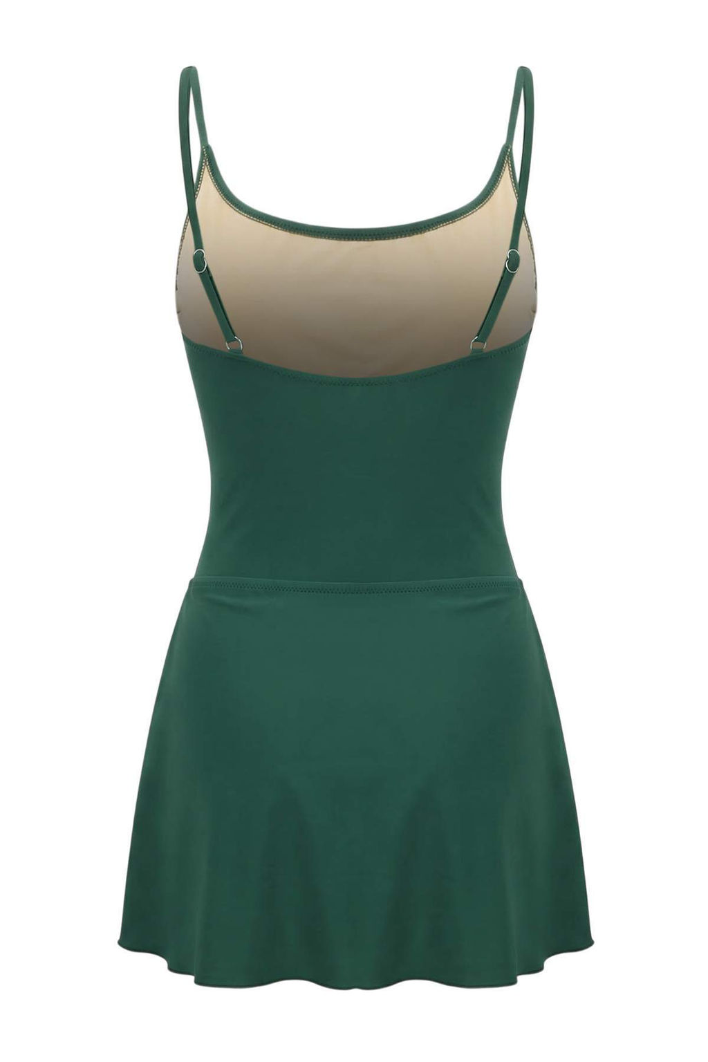 Zumrut Yesili Baglamal? Kare Yaka Kapl? Etek Mayo TBESS25MA00051