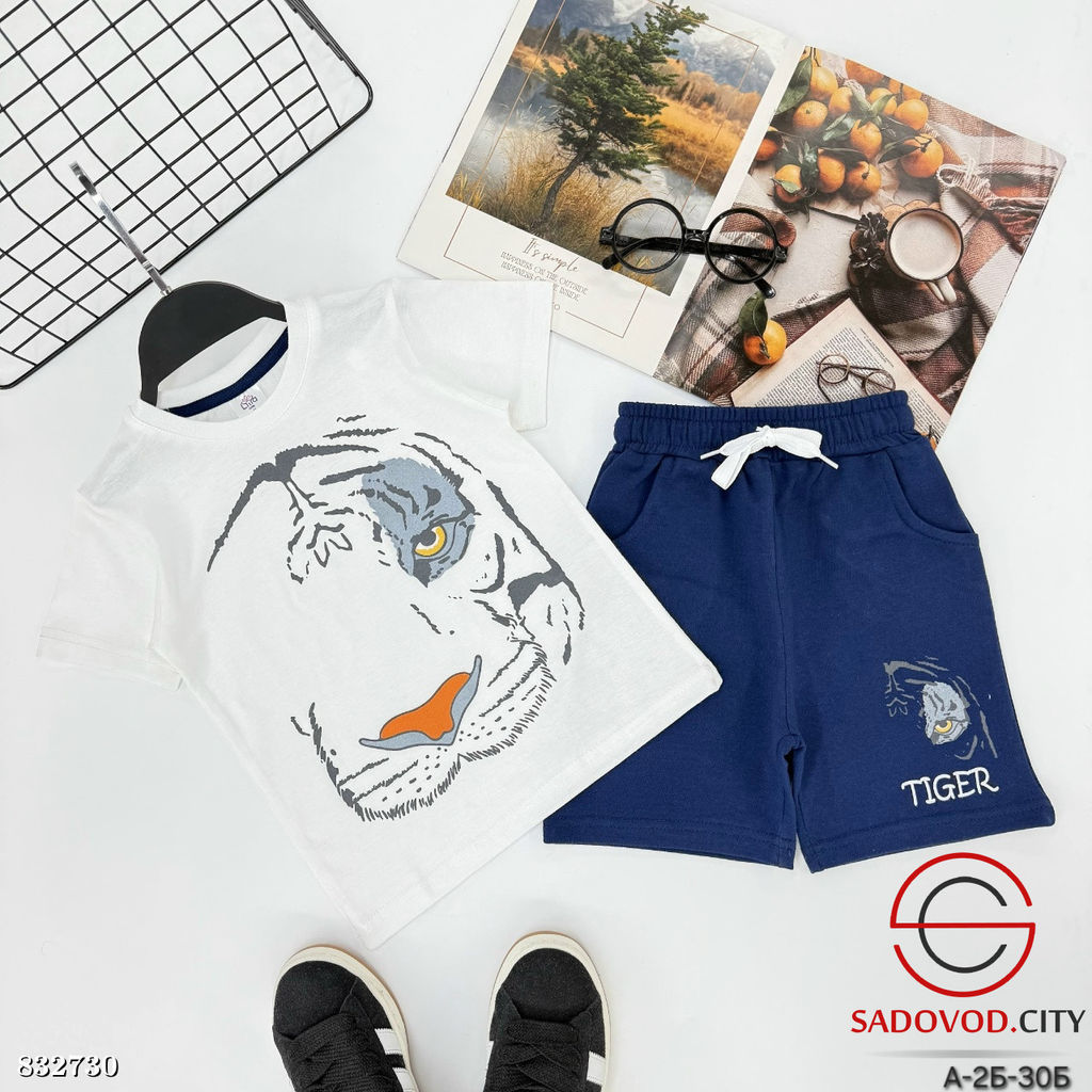 Костюм для мальчика с рисунком