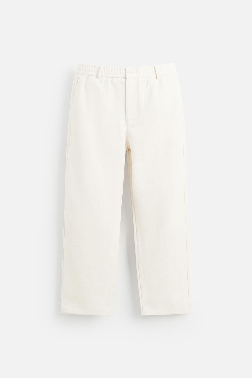 TEXTURED REGULAR FIT TROUSERS - Zara фото 37