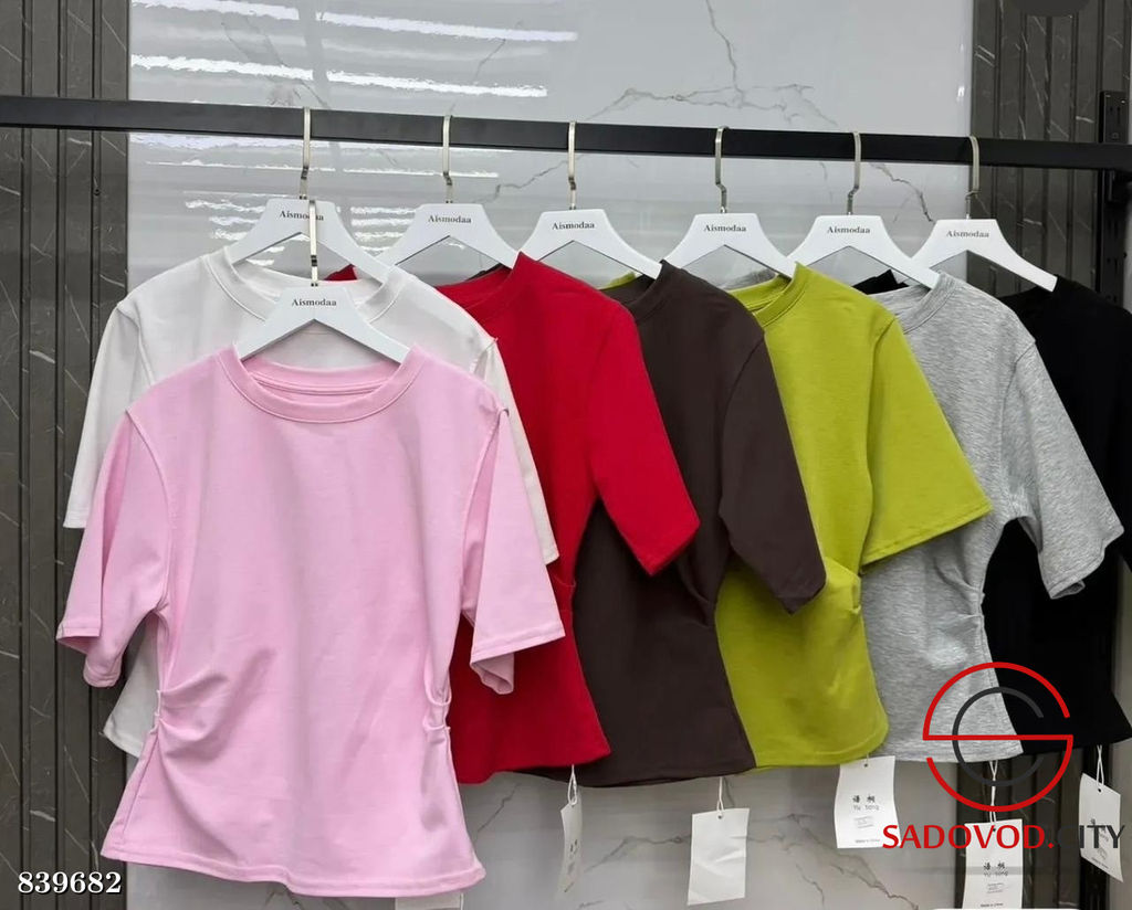 Футболка женская однотонная - Bruno фото 3