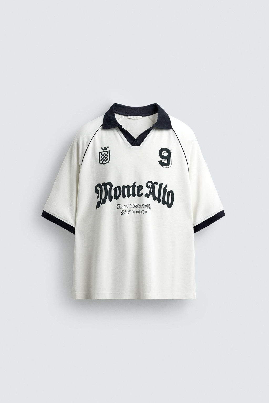 RETRO FOOTBALL PRINT POLO SHIRT - Zara фото 8