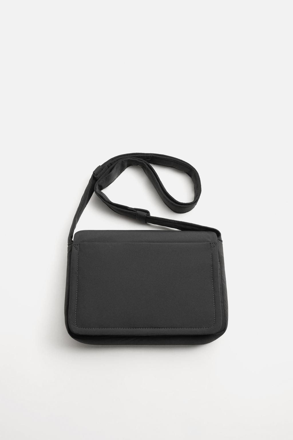 NYLON CROSSBODY BAG WITH FLAP - Zara фото 3
