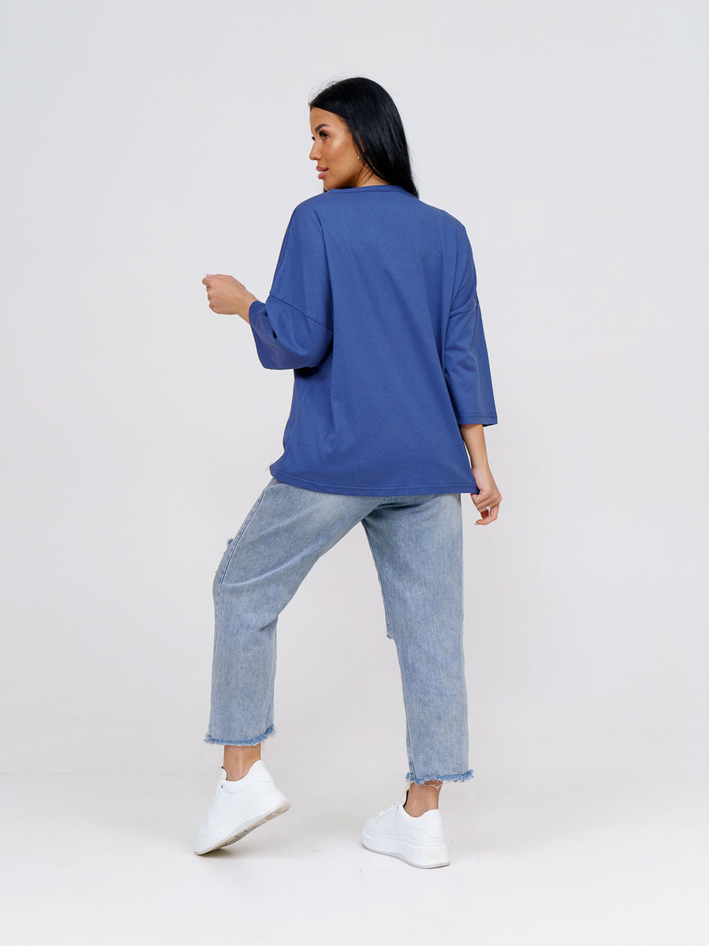 Туника женская, цвет фиолетовый