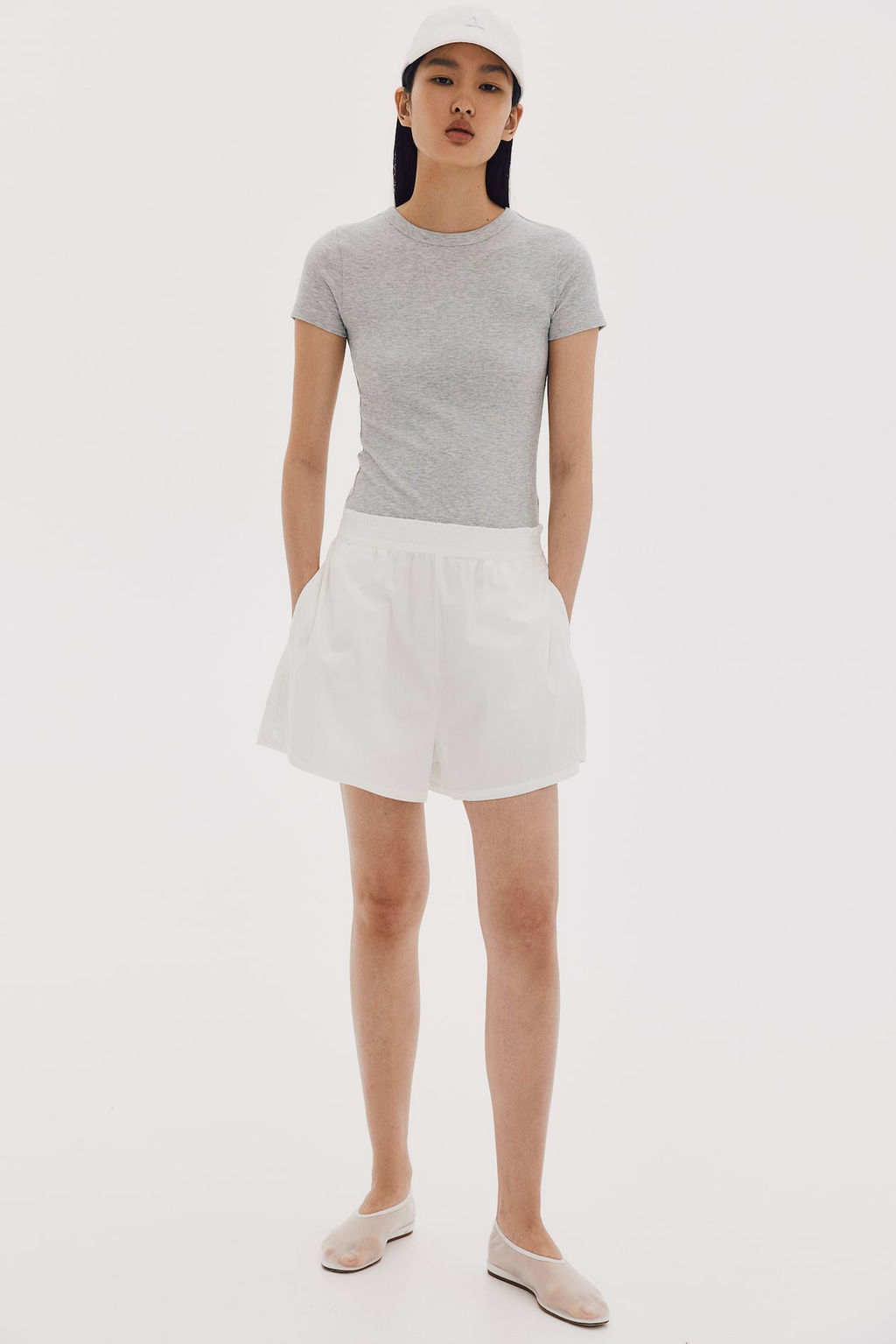 Camiseta en canale de mezcla de modal - H&m фото 3