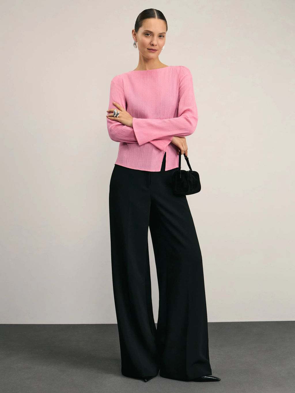 Блузка с вискозой в составе / Zarina  фото 2