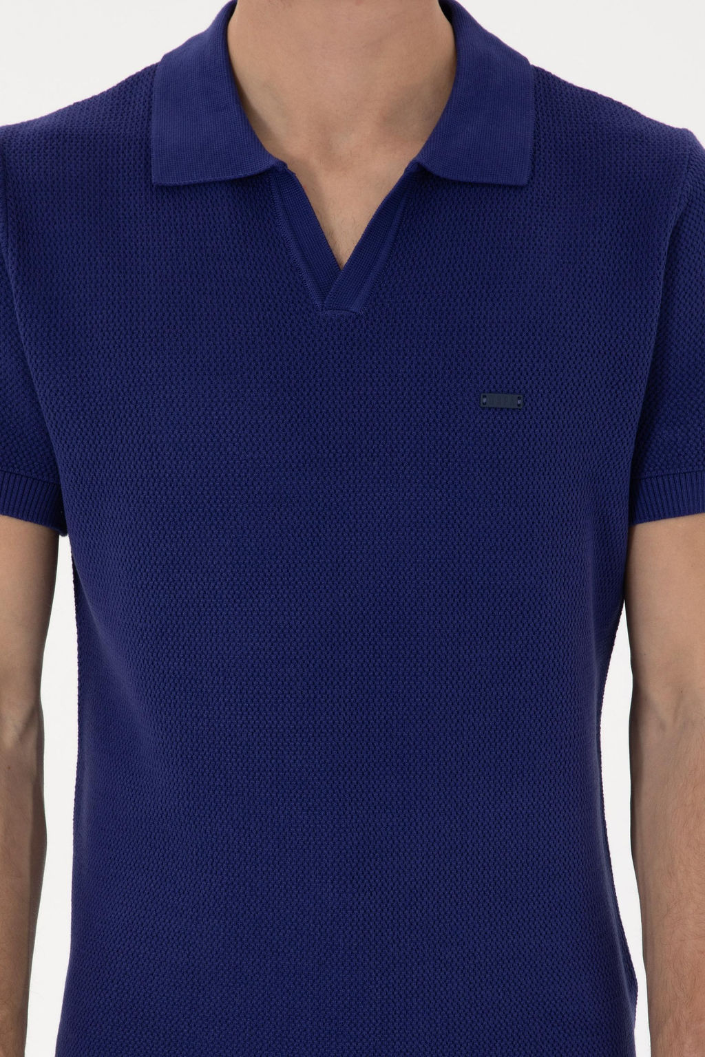 Erkek Slim Fit Polo Yaka A__k Lacivert Ti__rt - U.s. polo assn фото 6