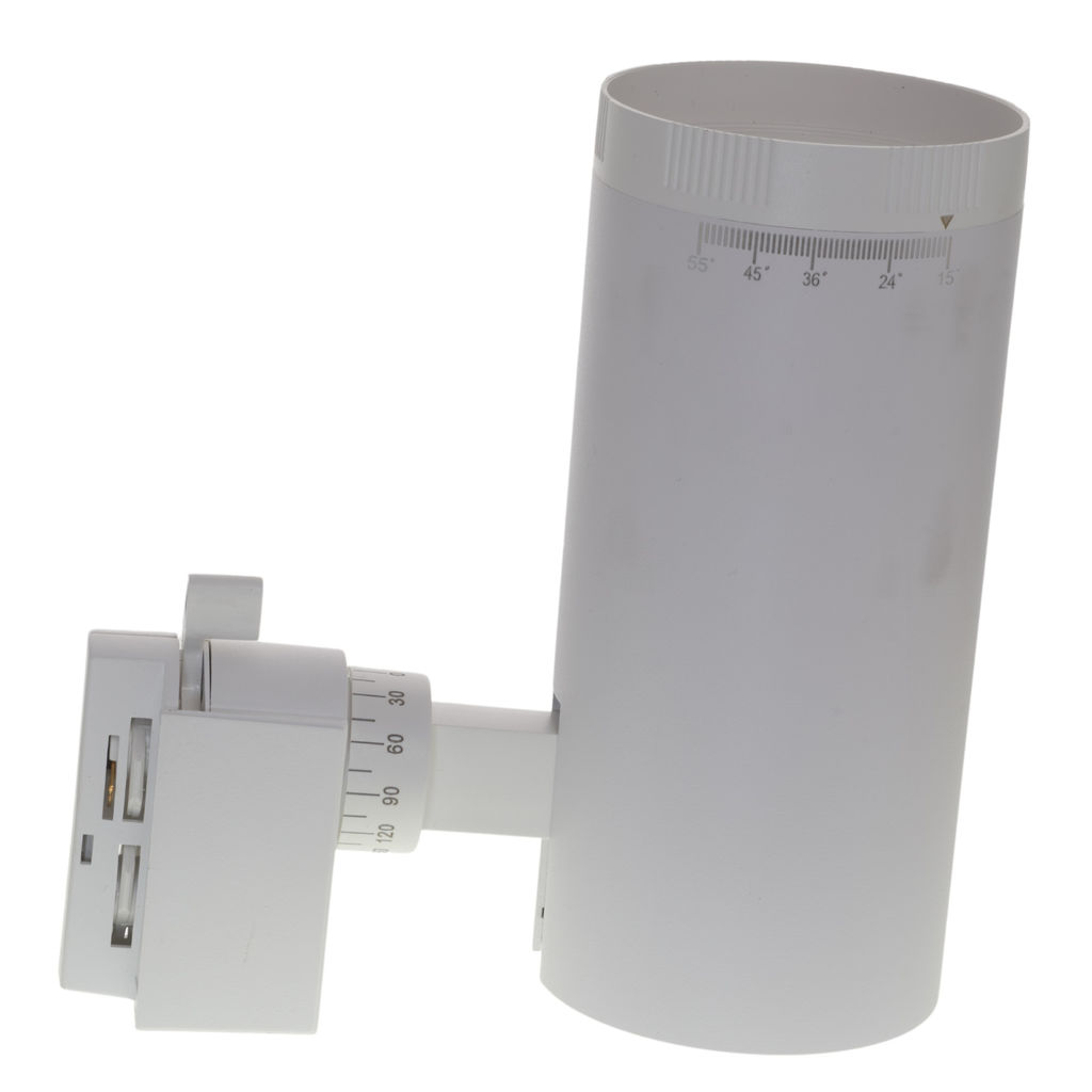 ULB-Q261 20W/4000K/AC WHITE Светильник-прожектор светодиодный трековый. 1600 Лм. Белый свет (4000К). С регулируемым углом свечения. Корпус белый. ТМ Volpe