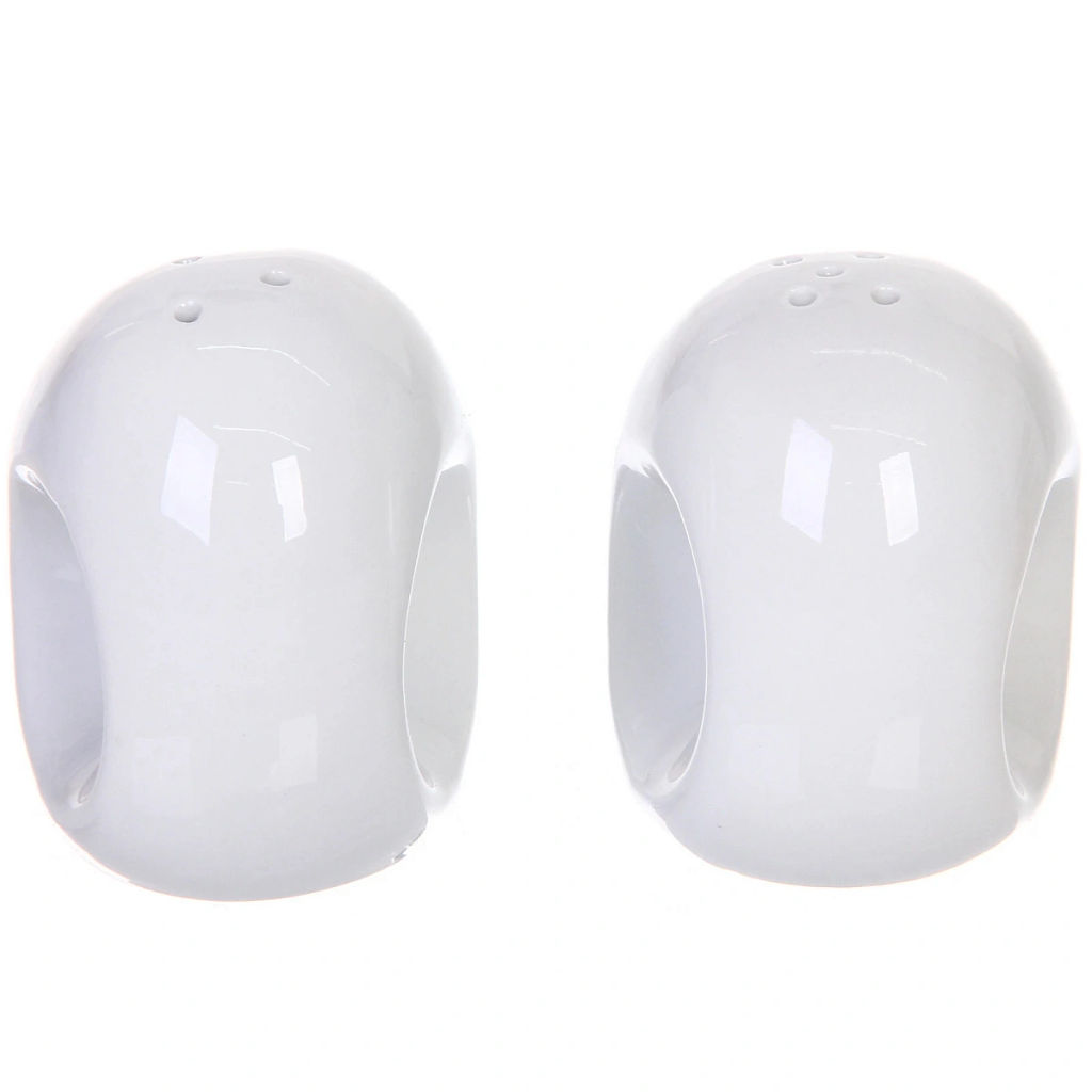 Набор для специй 2шт на бамбуковой подставке "White magic" круги