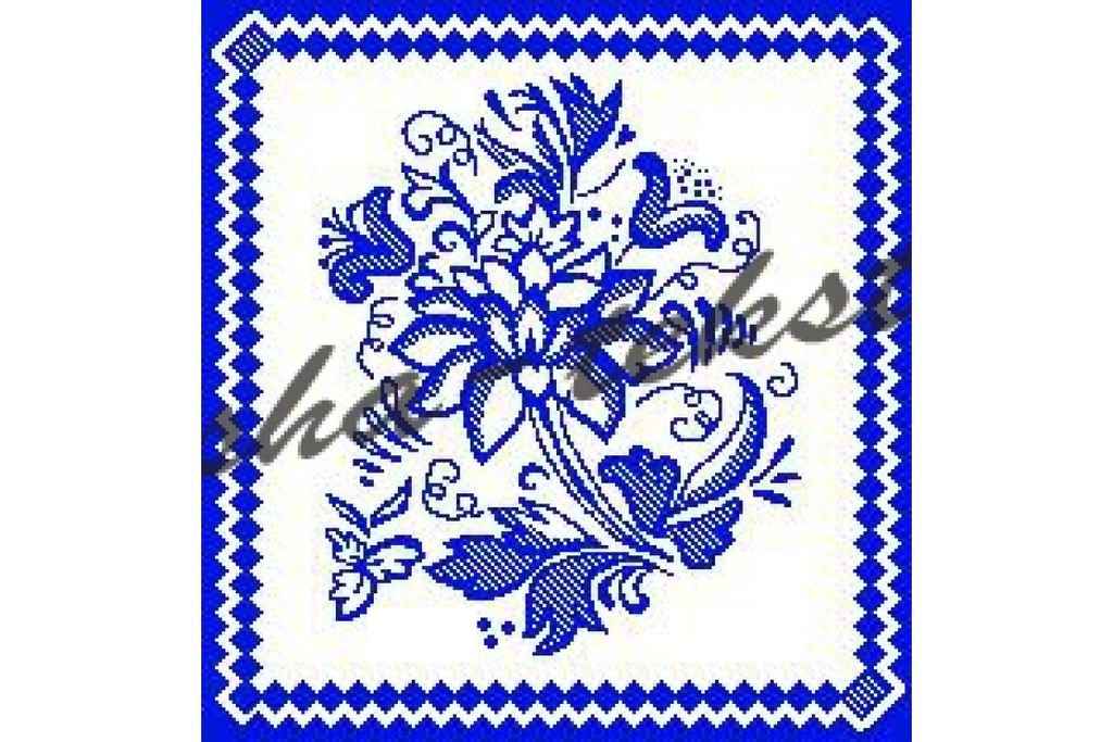 Салфетка махровая птк. жак. 3021, Гжель-3