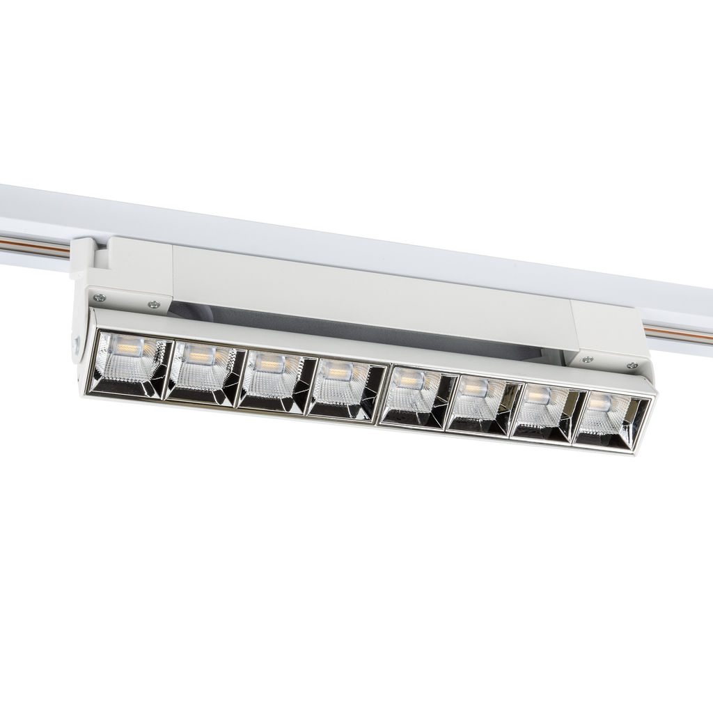 ULB-Q283 20W/4000K WHITE Светильник-прожектор светодиодный трековый. Линейный. 1600 Лм. Белый свет (4000К). Корпус белый. ТМ Volpe