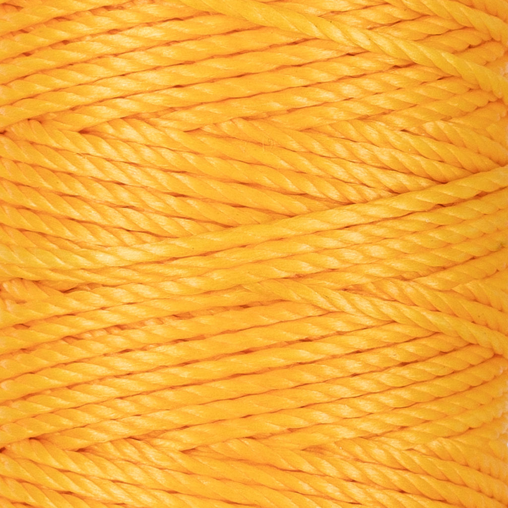 Промысел Нитки вощёные (полиэстер) LC-006 для кожи 40 м № 009 жёлтый