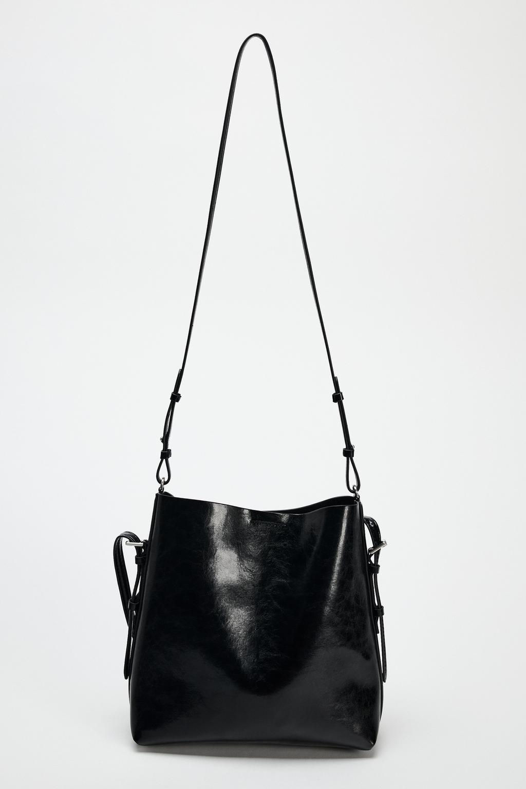 DOUBLE HANDLE BUCKET BAG - Zara фото 8