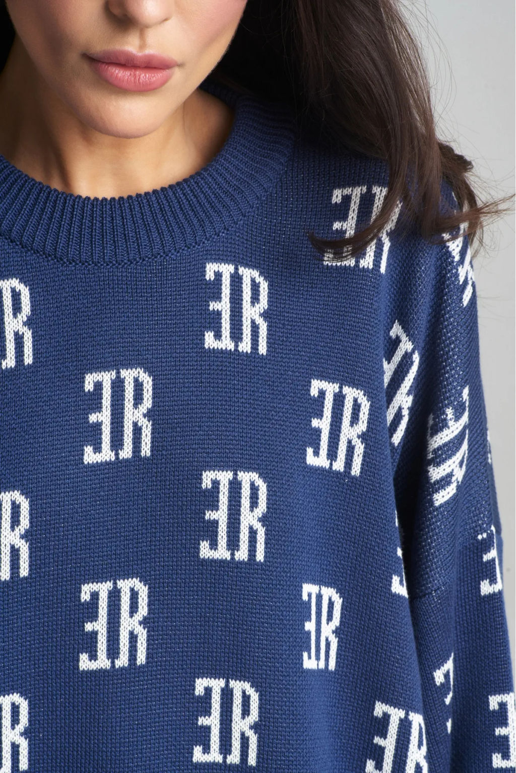 Джемпер Cotton Jacquard Bright Blue - Erist store фото 4