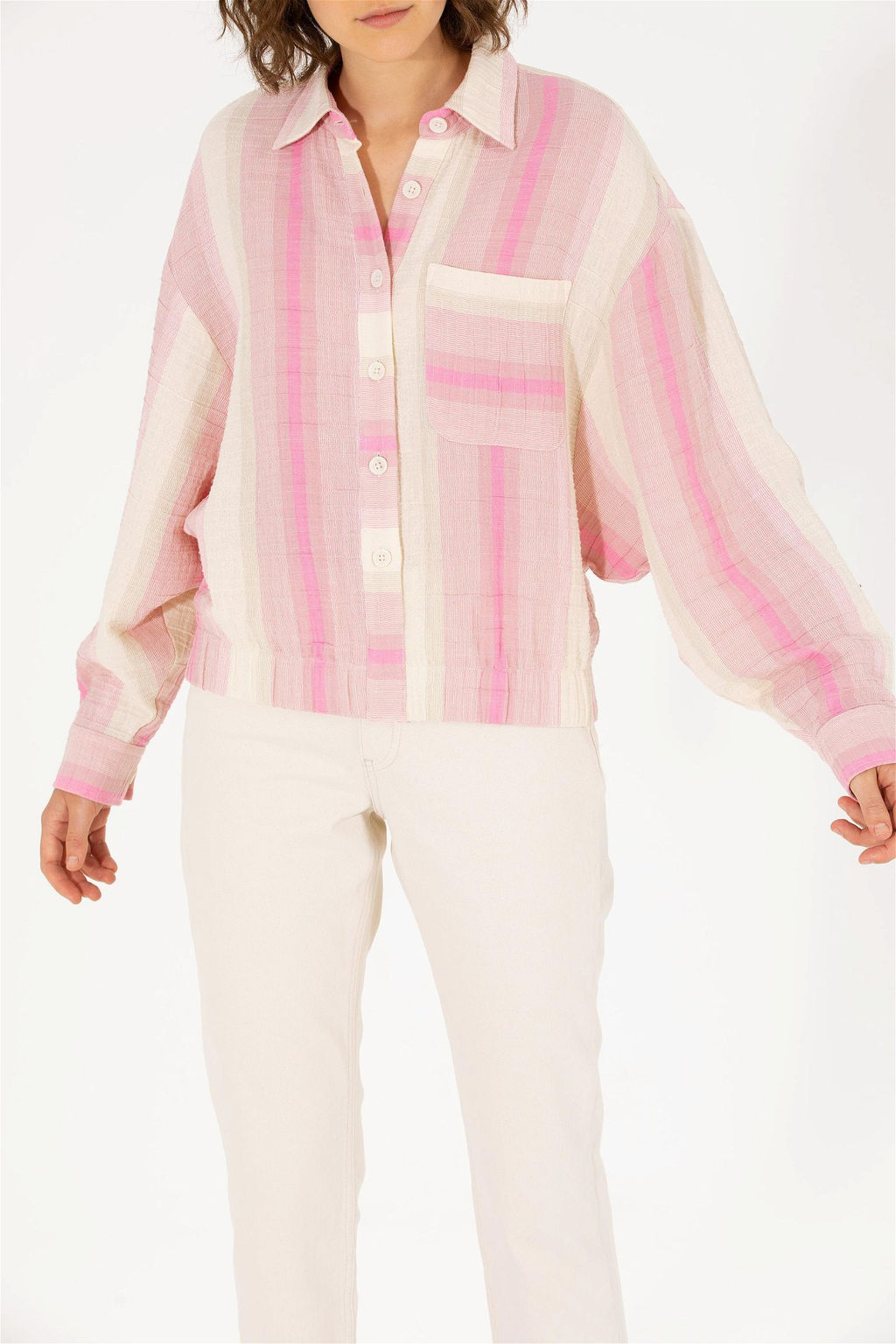 U. S. Polo Assn Женская розовая рубашка с длинным рукавом - U.s. polo assn фото 13