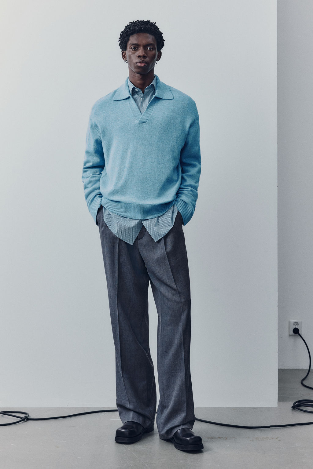 Wool-blend polo jumper - H&m фото 3