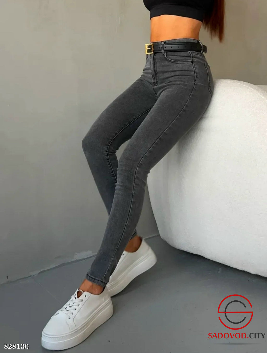 Джинсы женские с высокой посадкой