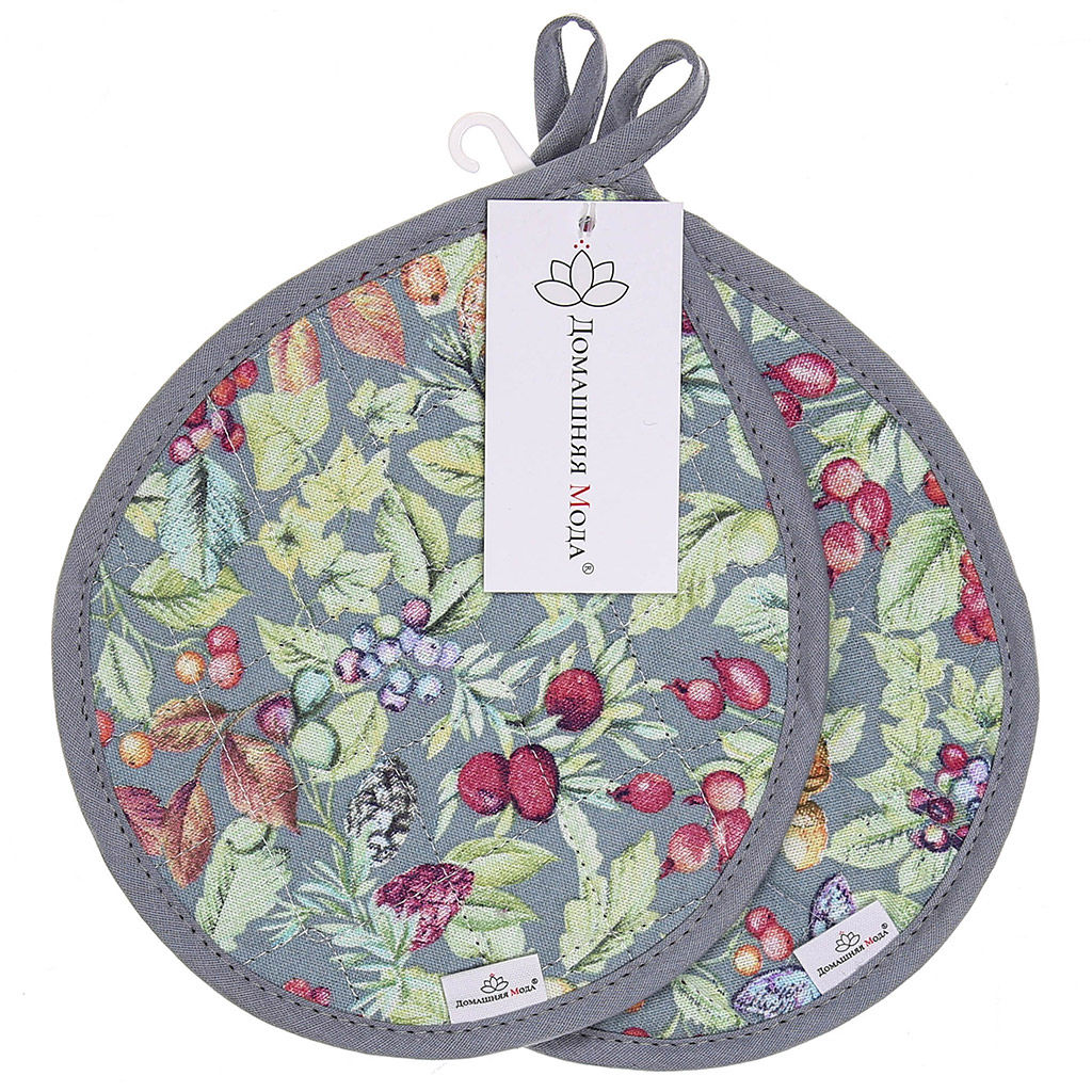 Marcella Кухонный комплект: прихватка 20х25см Капелька - 2шт, хлопок Премиум 191г/м2 - хлопок 100%, наполнитель - ватин 280гр/м2, Домашняя мода (Россия)  фото 3