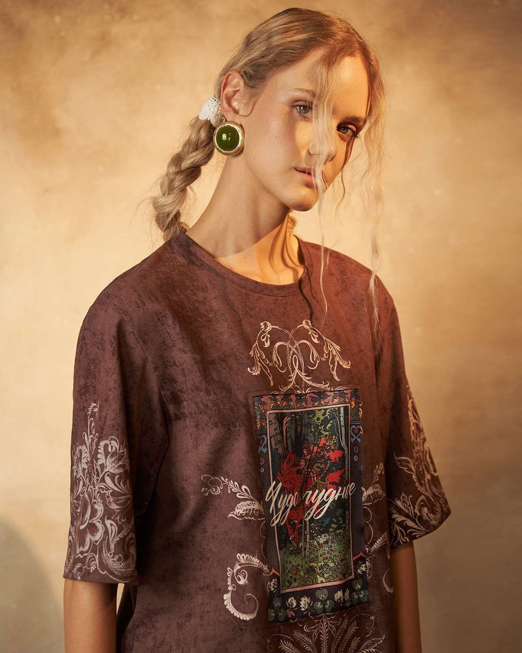 Футболка варёнка с шёлковой вставкой FRK002 - Sahar art lab фото 9