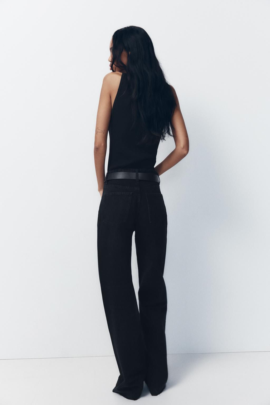 TRF WIDE-LEG HIGH-WAIST JEANS - Zara фото 6