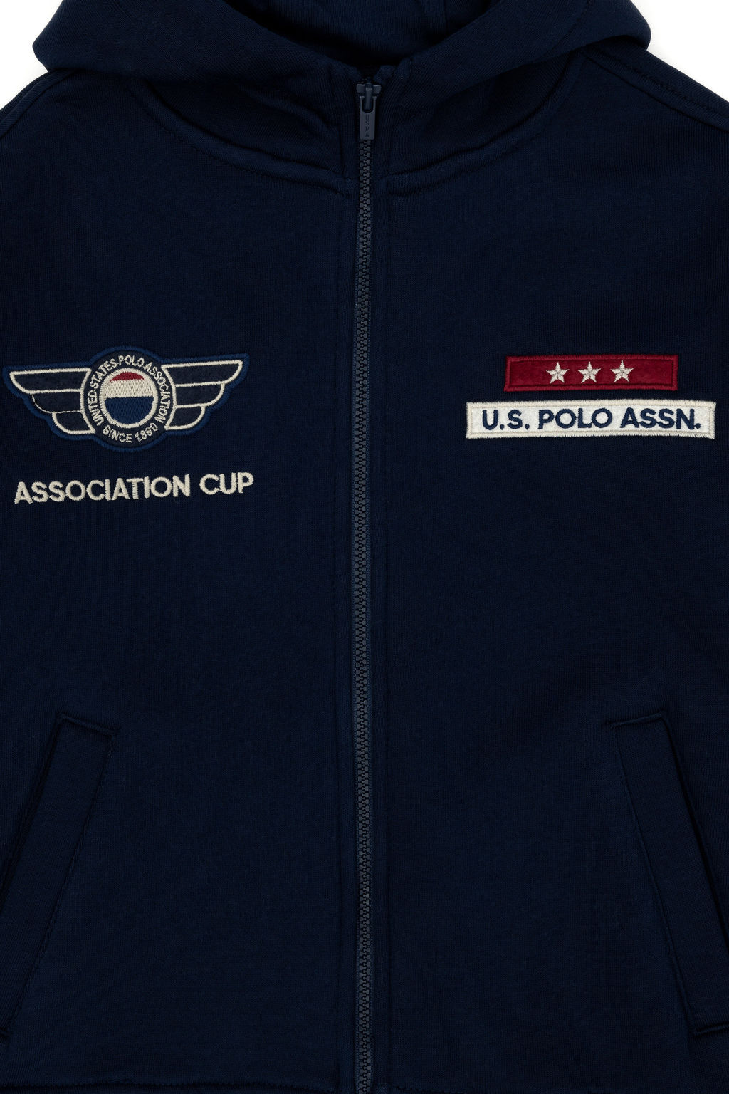 U. S. Polo Assn Толстовка с капюшоном темно-синего цвета для мальчика - U.s. polo assn фото 11
