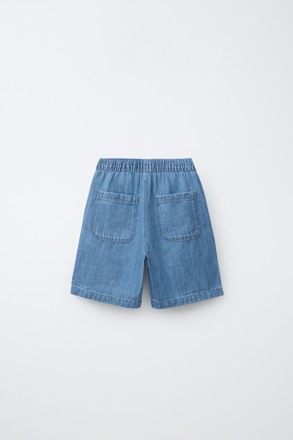 BERMUDA DENIM CON ALGOD?N Y LINO / Azul - Zara фото 3