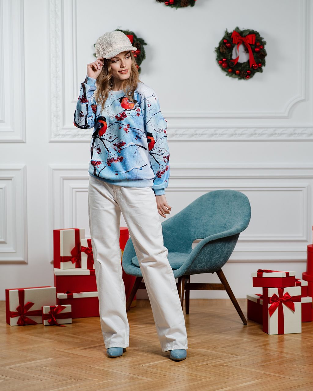 авторский свитшот с дизайнерским принтом , джемпер - Sahar art lab фото 12