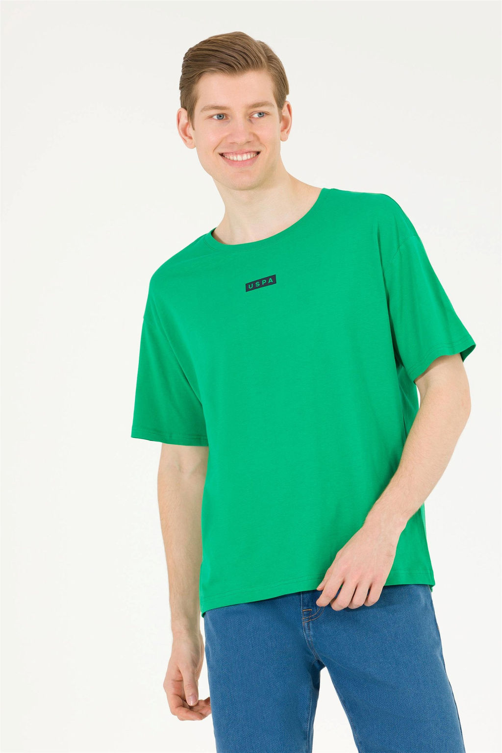Мужская футболка Apple Green Comfort с круглым вырезом Неожиданная скидка в корзине - U.s. polo assn фото 3