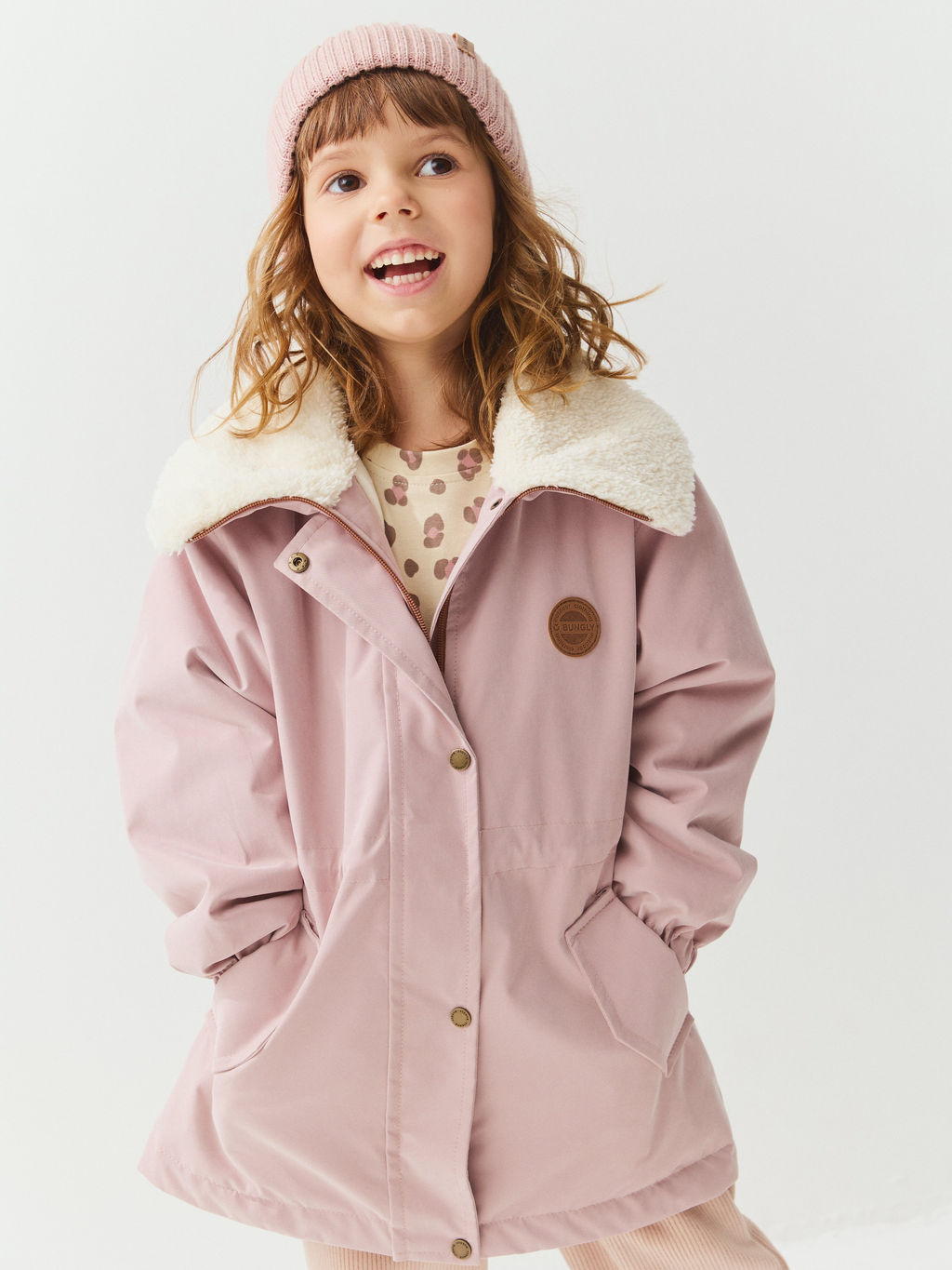 Парка демисезонная с меховым воротником "Зефир"