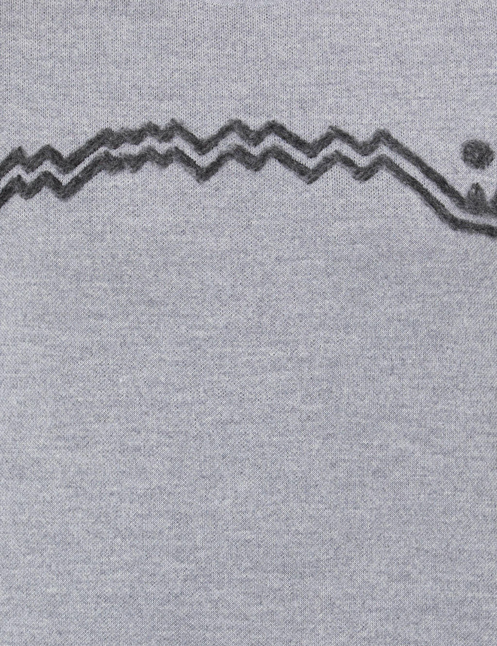 Серый зауженный трикотаж с круглым вырезом - Cacharel фото 6