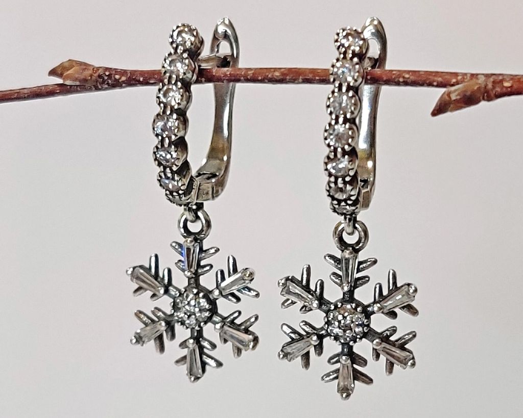 Серьги "Снежка"