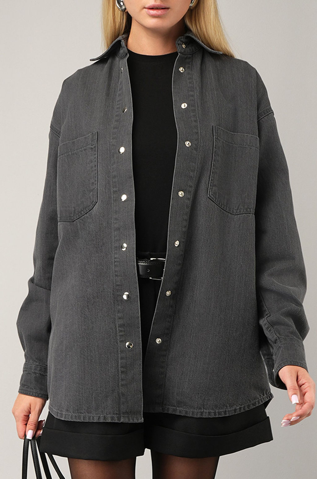 Женская джинсовая рубашка Happyfox