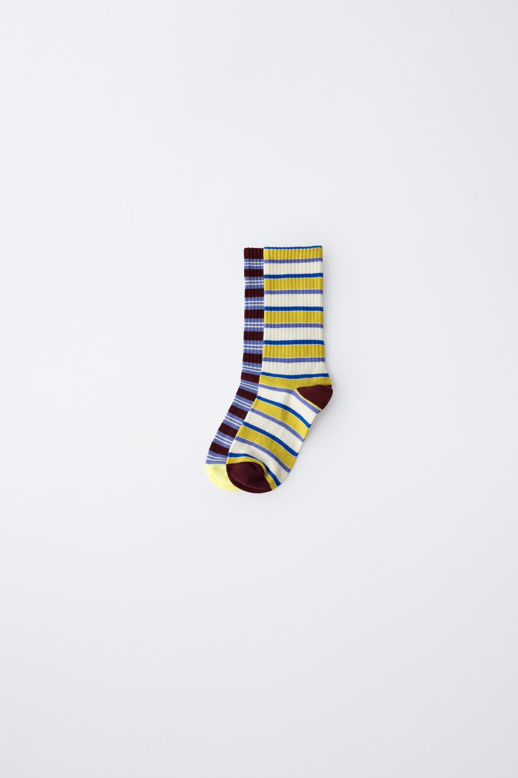 2-PACK OF STRIPED LONG SOCKS